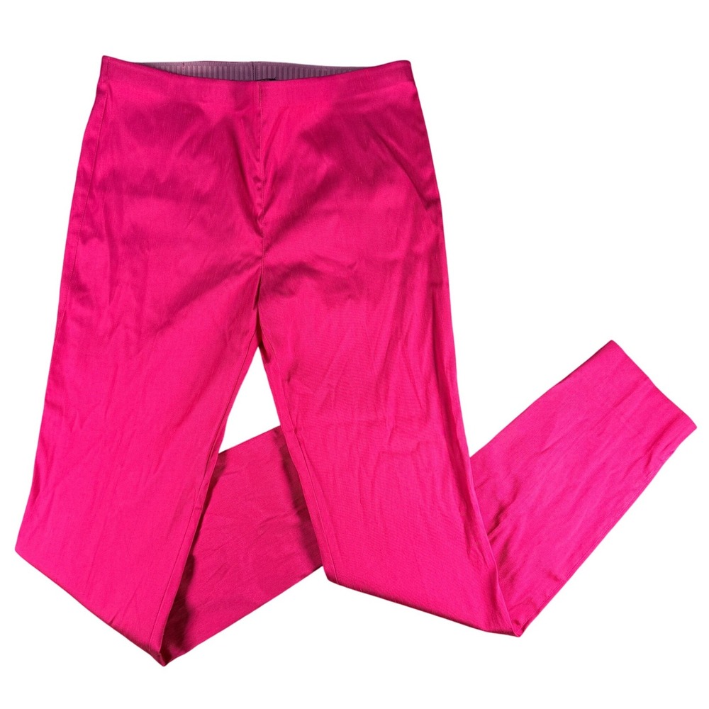 Luisa Spagnoli Pink Slim Ankle Pants Women's Small S Italy NWT Stretch